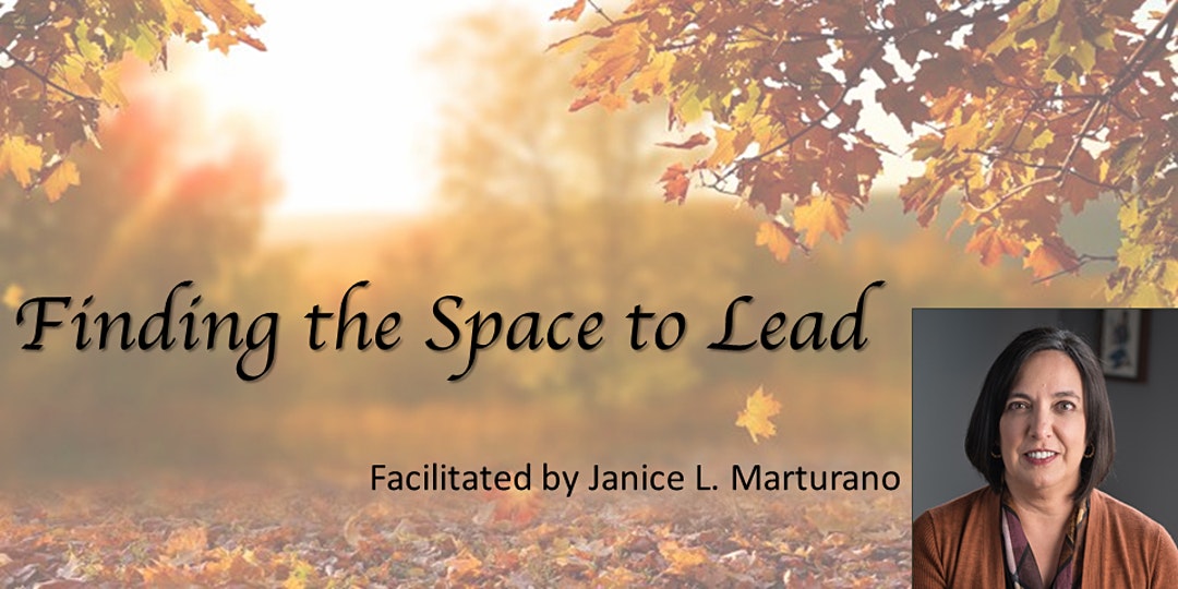 Finding the space to lead graphic